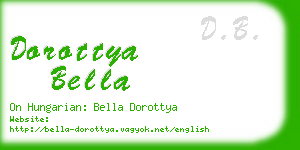 dorottya bella business card